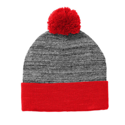 Heather Pom Pom Beanie