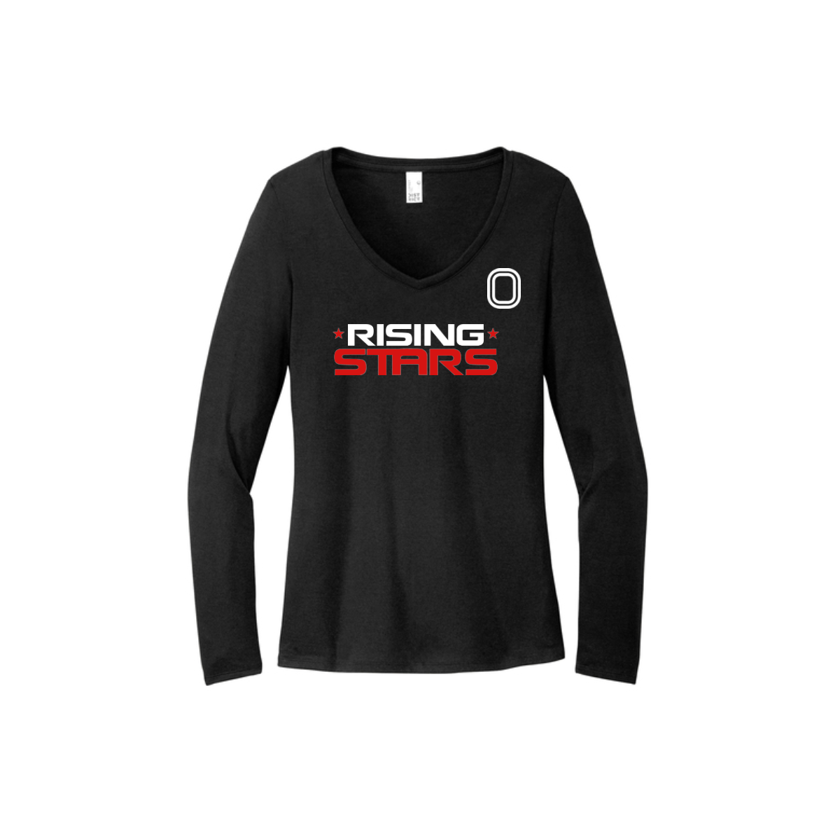 Women's Long Sleeve Tri-Blend V-Neck Tee
