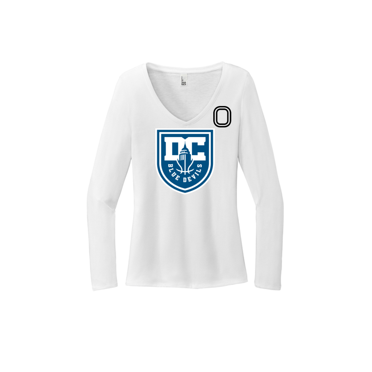 Women's Long Sleeve Tri-Blend V-Neck Tee