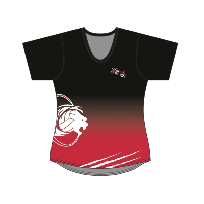 HYPE Womens Black Sublimated Tech Tee