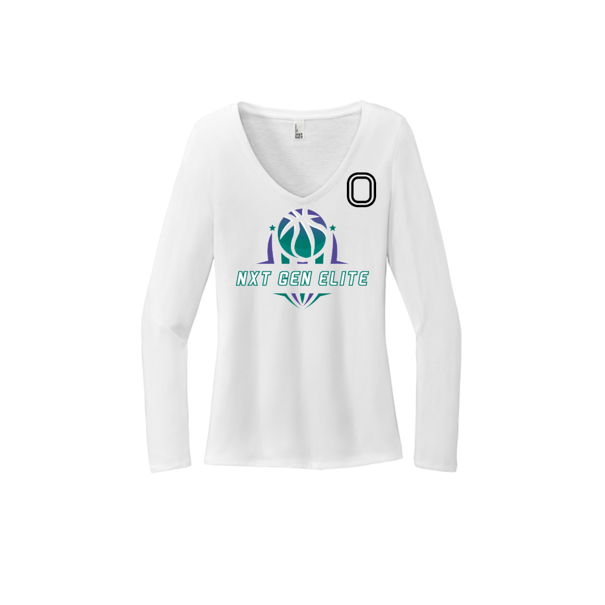 Women's Long Sleeve Tri-Blend V-Neck Tee