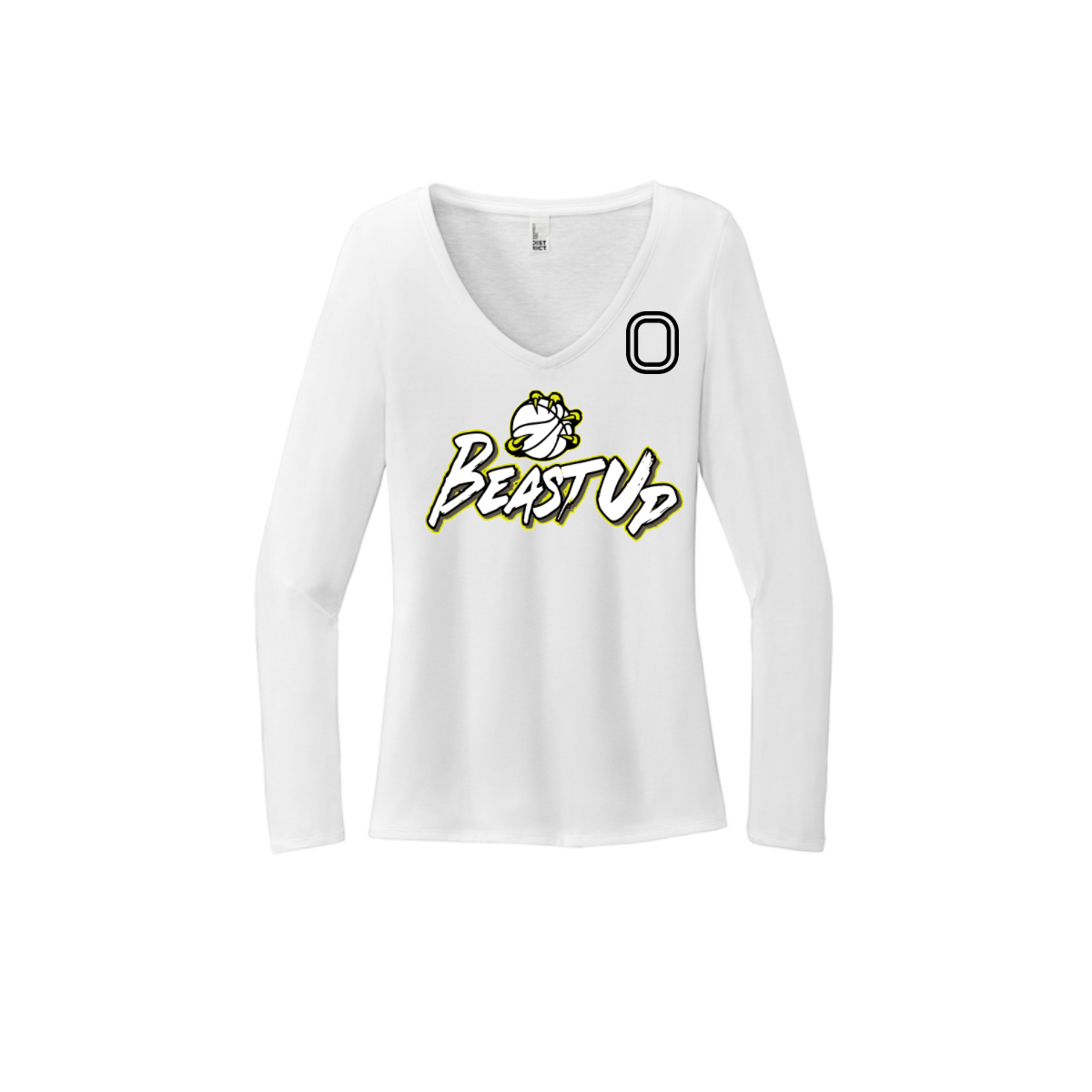 Women's Long Sleeve Tri-Blend V-Neck Tee