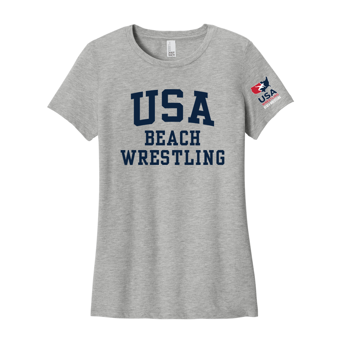 Women's USA Beach Wrestling  Short Sleeve Tee