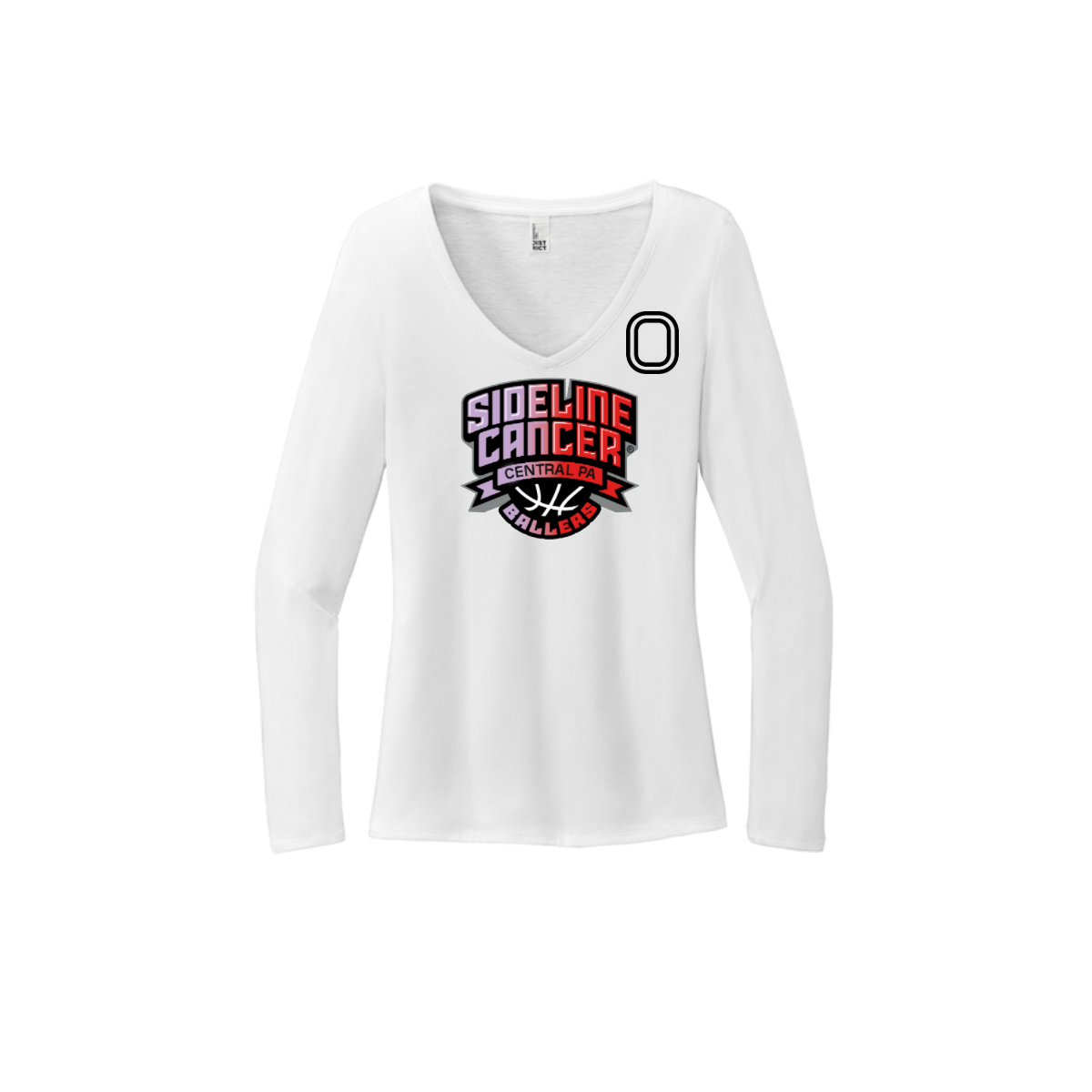 Women's Long Sleeve Tri-Blend V-Neck Tee