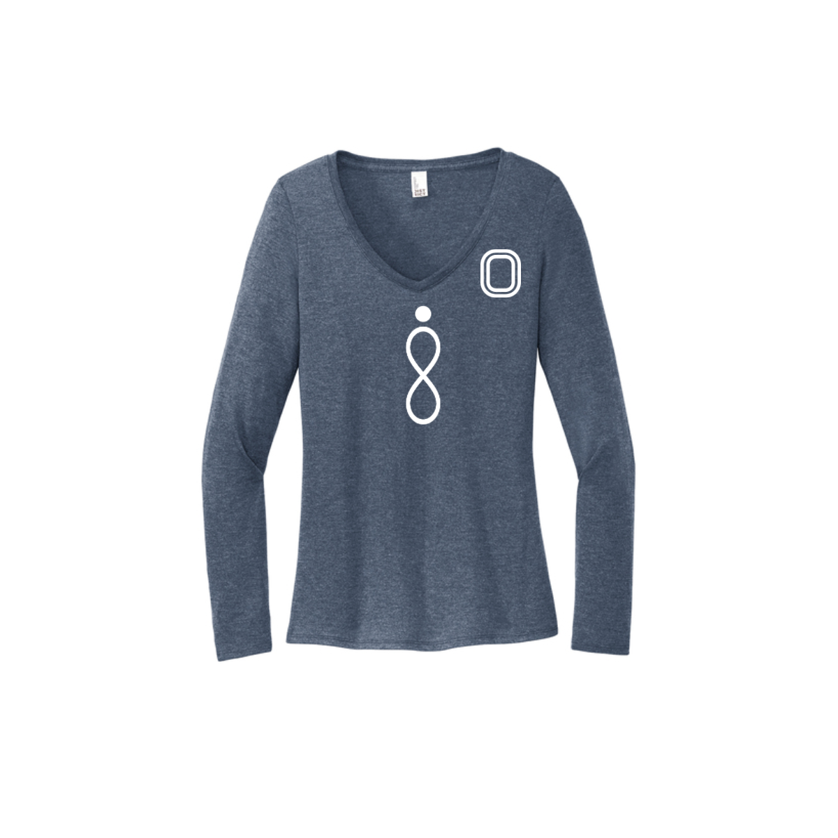 Women's Long Sleeve Tri-Blend V-Neck Tee