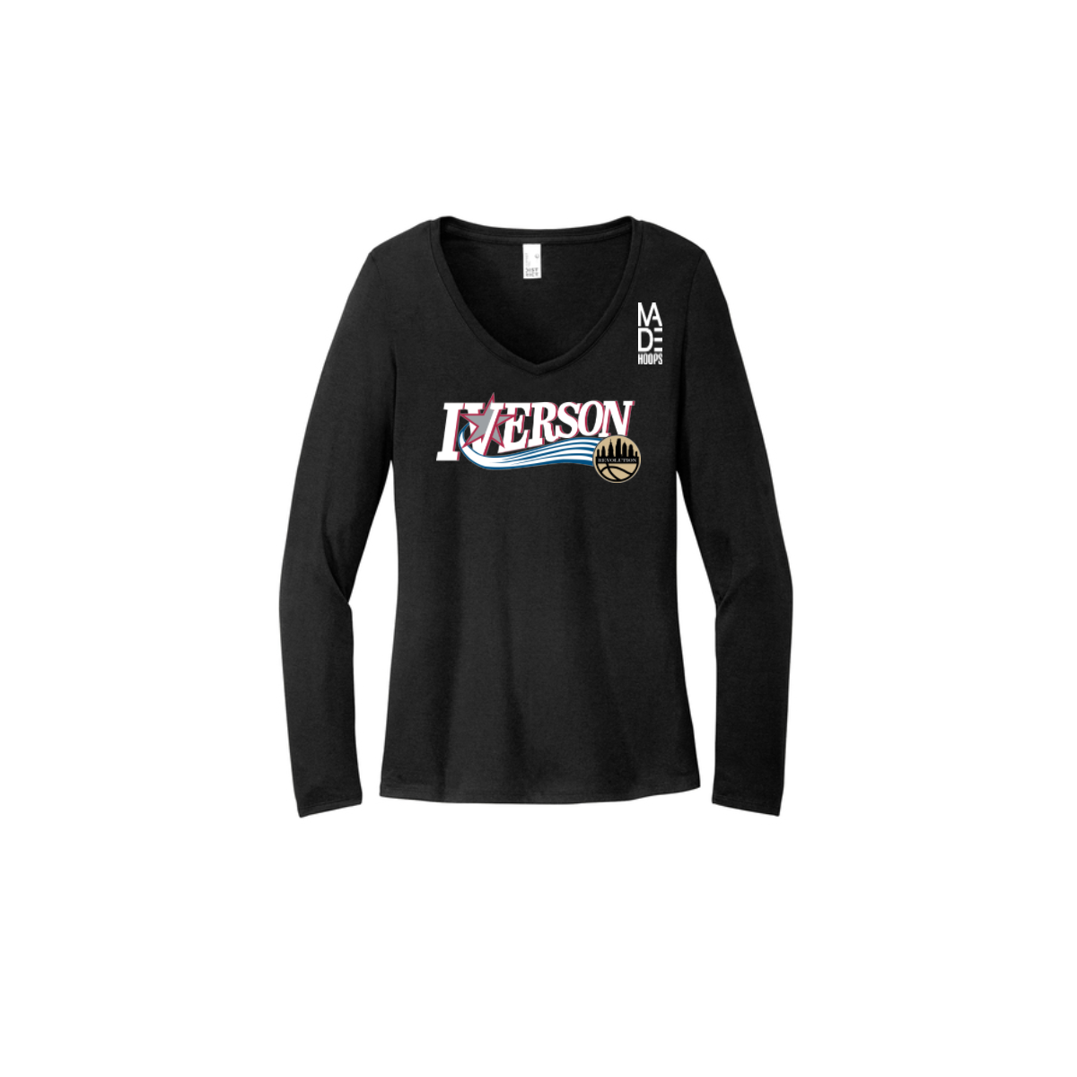 Women's Long Sleeve Tri-Blend V-Neck Tee