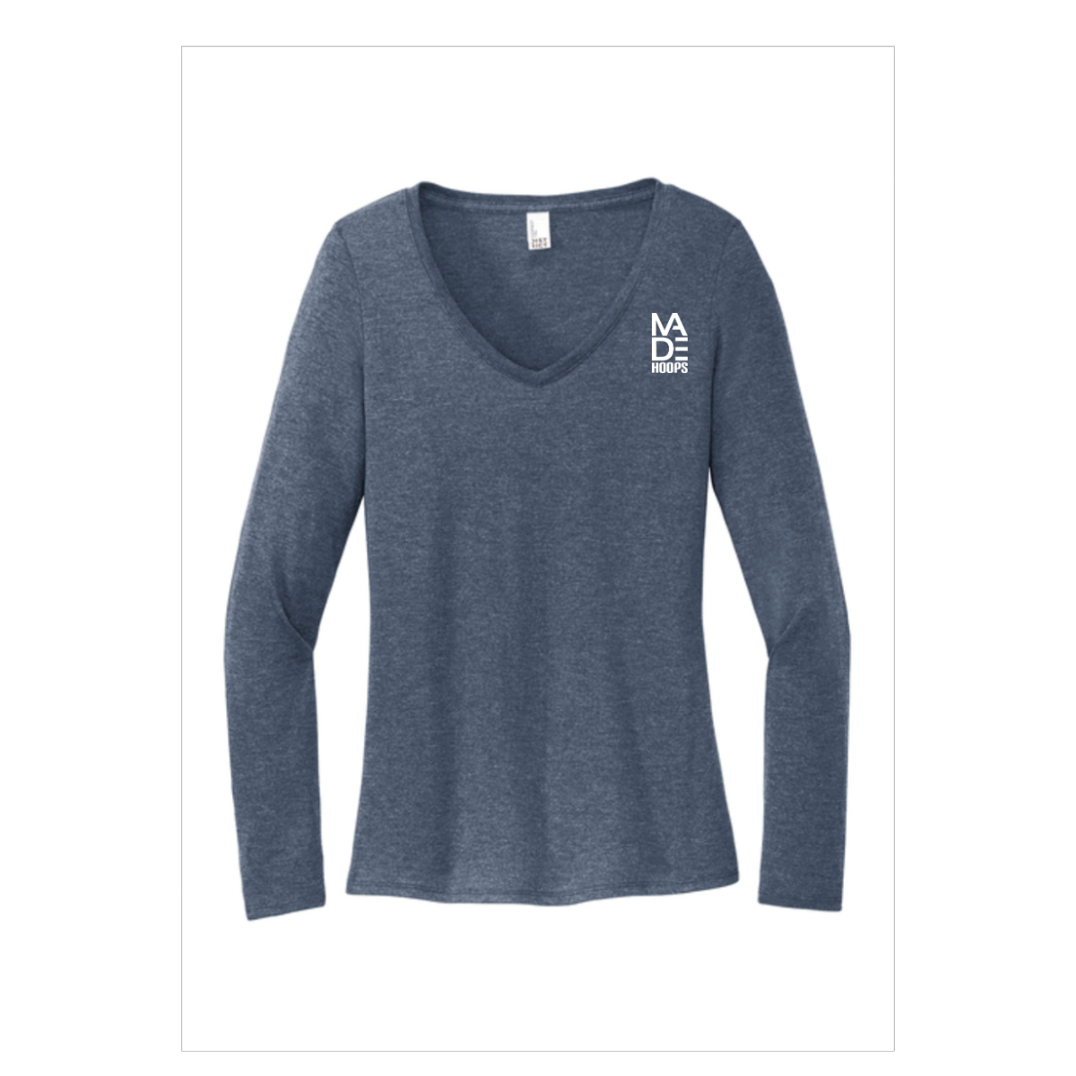 Women's Long Sleeve Tri-Blend V-Neck Tee